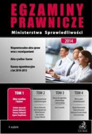 Egzaminy Prawnicze Ministerstwa Sprawiedliwości Tom 1