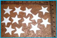 scrapki 100 sztuk , gwiazdki , 2,1 cm