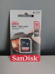 karta pamięci SanDisk Ultra, 16 GB, nowa, aparat, kamera